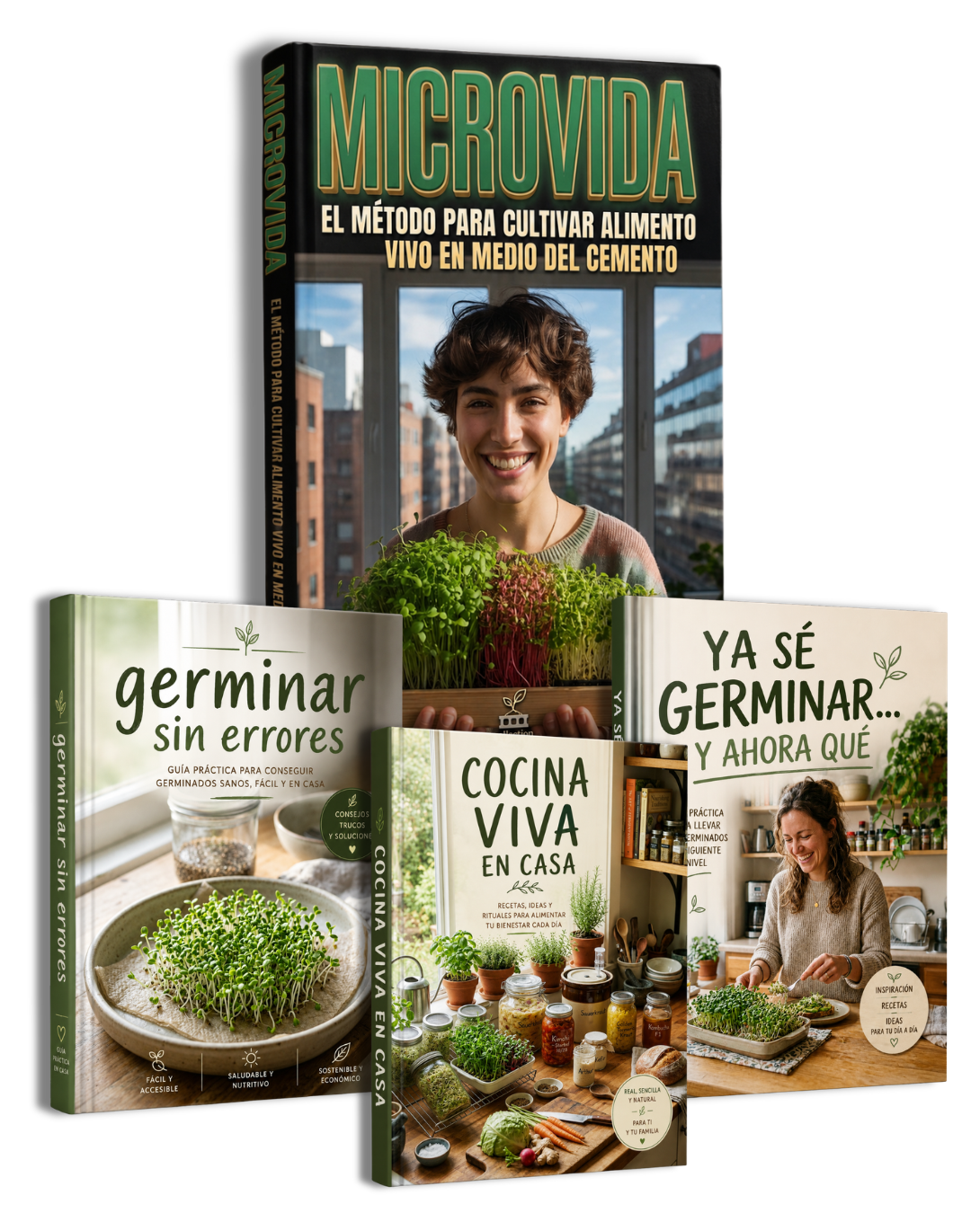 Método MICROVIDA para germinar semillas y cultivar alimento en 5 días